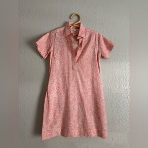 Ann Mashburn Short Sleeve Paisley Print Popover Dress